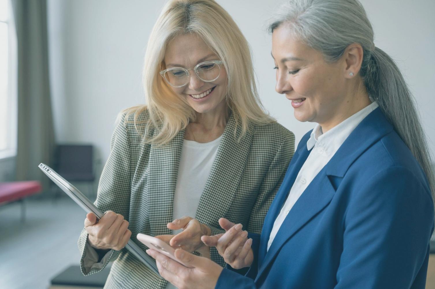 Professional consultation workspace setup